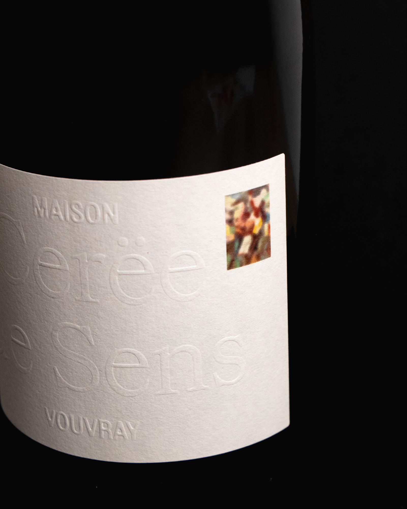 étiquette bouteille de vin maison cerëe de sens 2